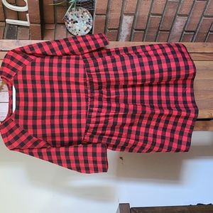 Womens plaid dress, M
